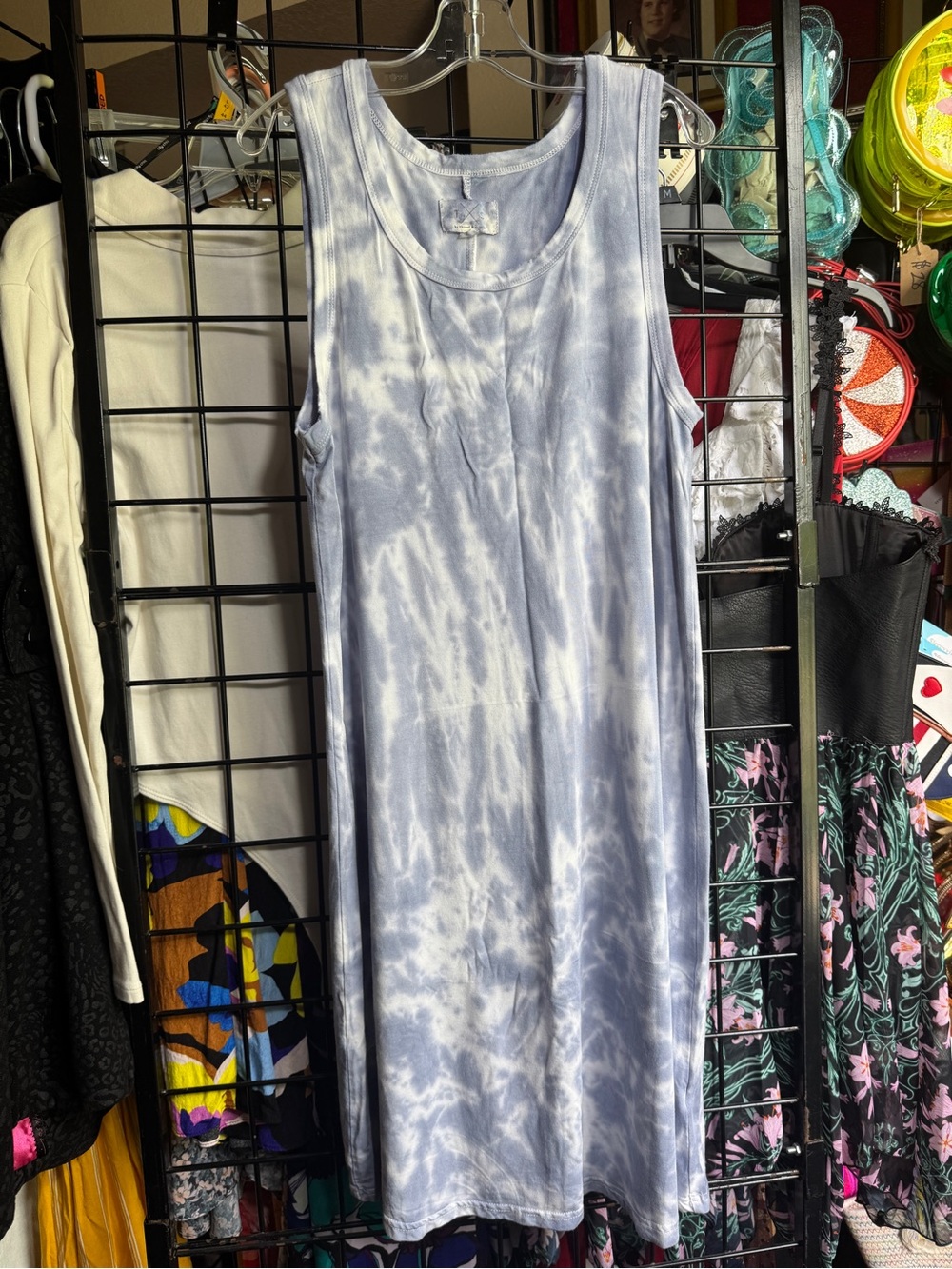 Thread & Supply Light Lavender Tie-Dye Tank Dress